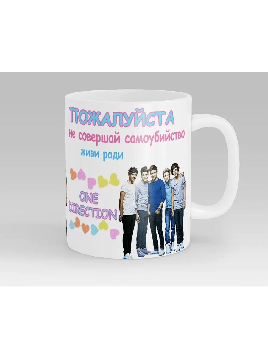 СОМНИТЕЛЬНЫЕ ПОВОДЫ ЖИТЬ Кружка Живи ради One Direction