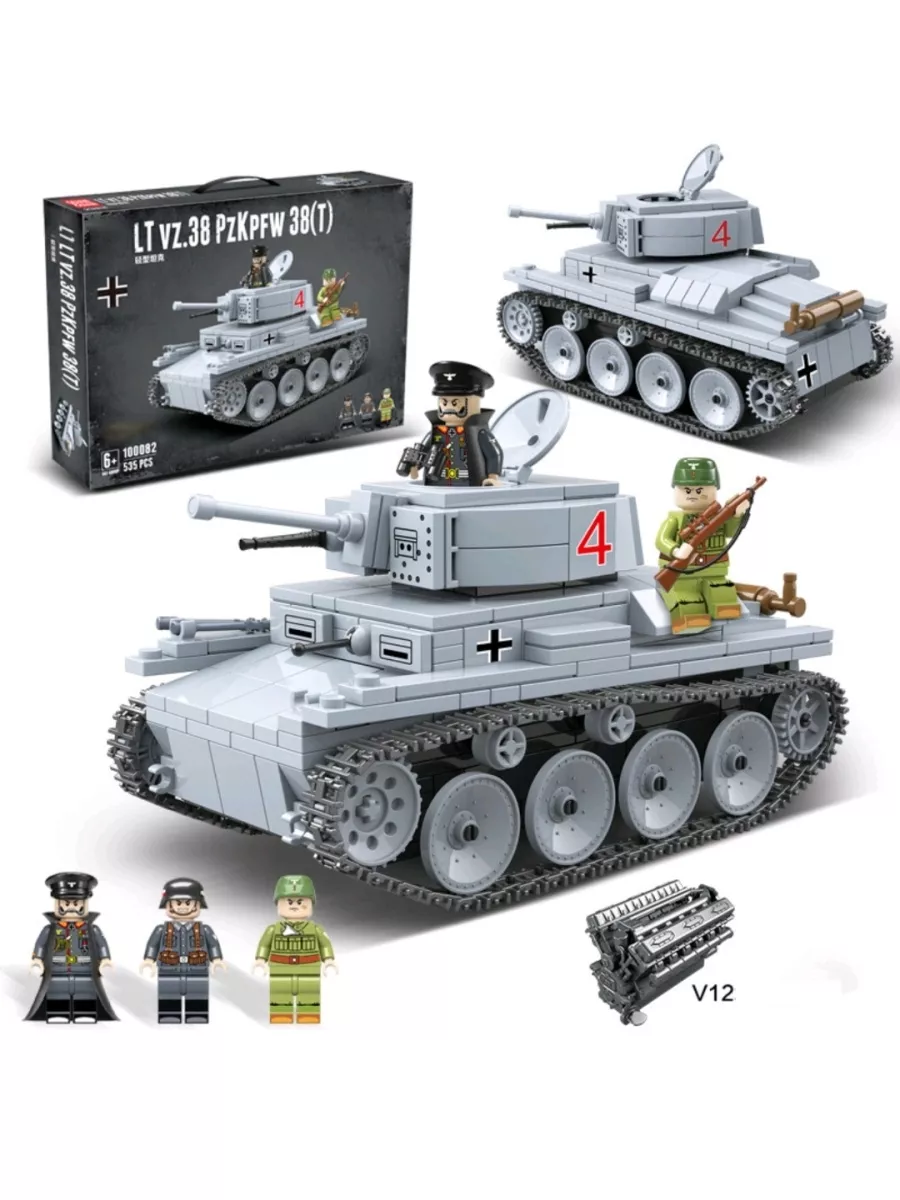 Конструктор Военная техника Легкий Немецкий танк LT-38 LEGO купить по цене  1 740 ₽ в интернет-магазине Wildberries | 132890676