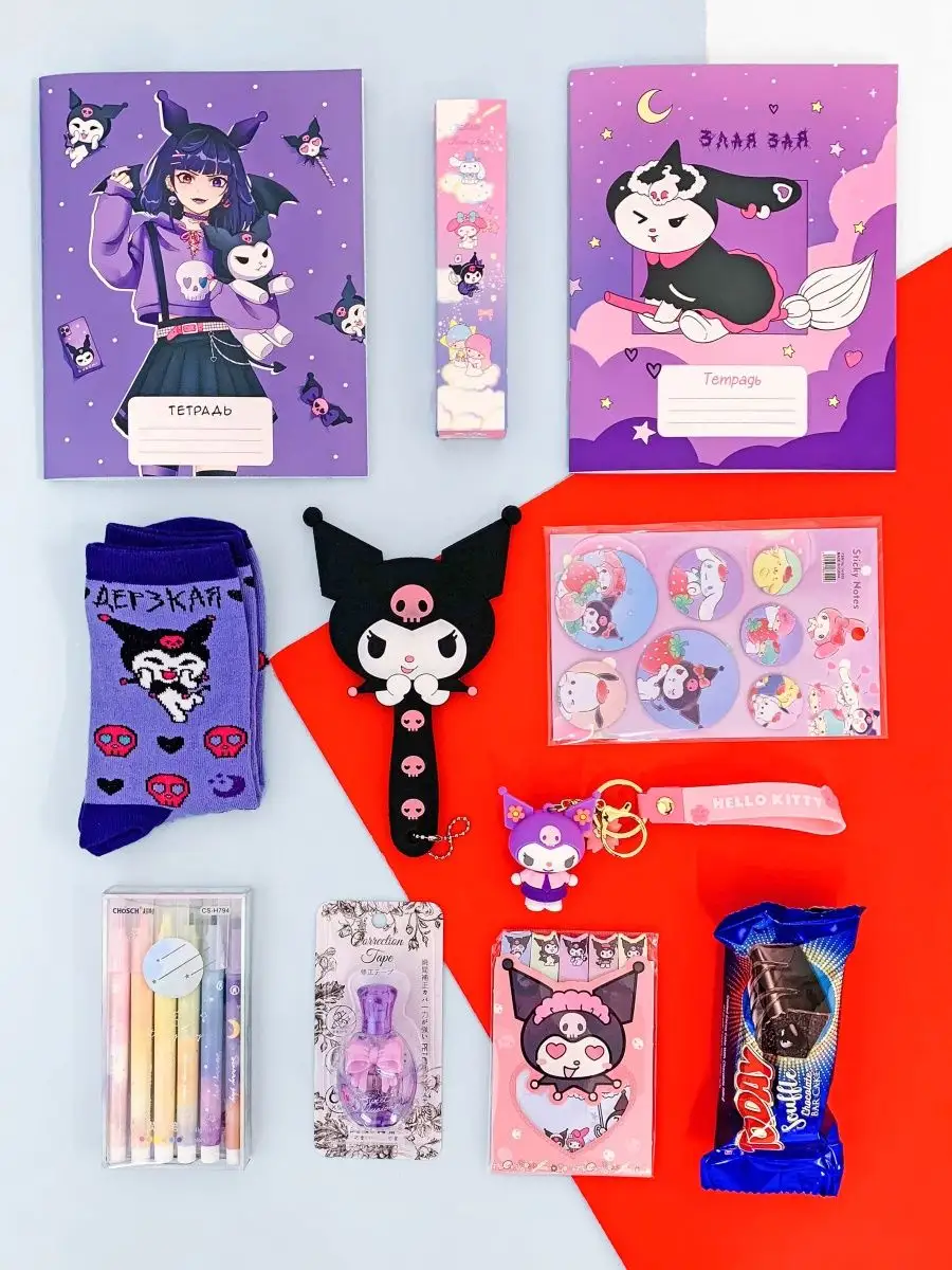 Набор Аниме Куроми, Моя мелодия, Хеллоу Китти, Kuromi Sweet Cat Shop купить  по цене 0 сум в интернет-магазине Wildberries в Узбекистане | 135784216