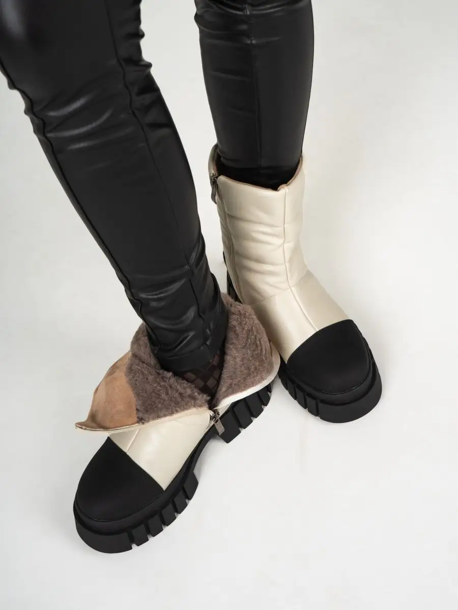 MossModa Ботинки зимние с резиновым носом