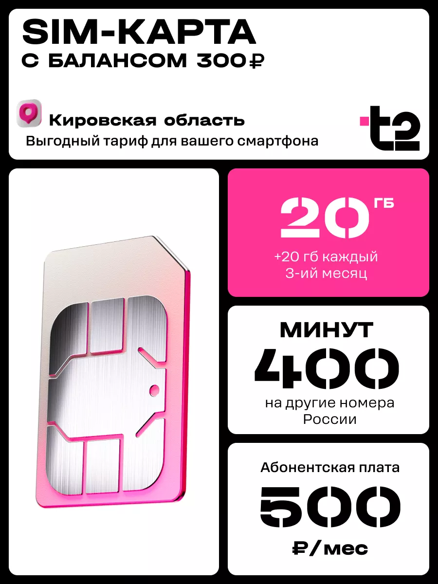 Tele2 Сим-карта для Кировской области