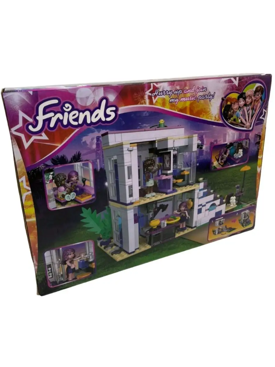 Конструктор Friends Френдс Подружки Поп-звезда Дом Ливи LEGO купить по цене  1 918 ₽ в интернет-магазине Wildberries | 137368219