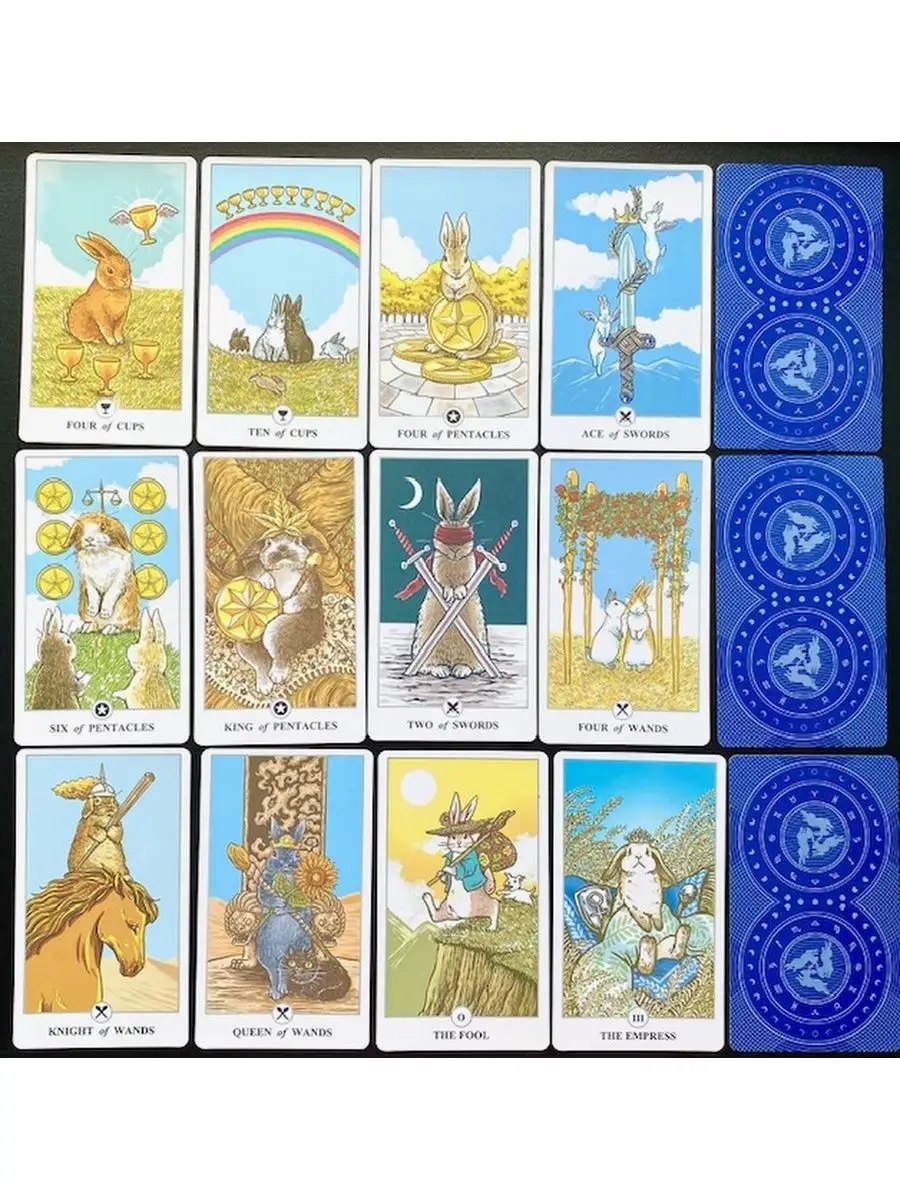 Карты Таро Лунный Кролик Оракул Райдер Lunalapin Tarot Amulet купить по  цене 400 ₽ в интернет-магазине Wildberries | 138052837