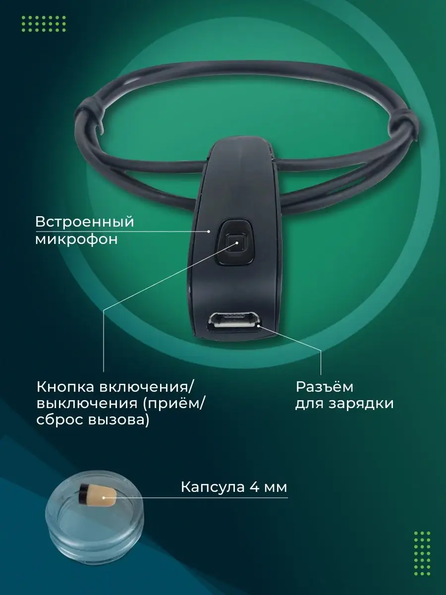 Микронаушник капсульный Bluetooth Infomicro купить по цене 3 674 ₽ в  интернет-магазине Wildberries | 138608504