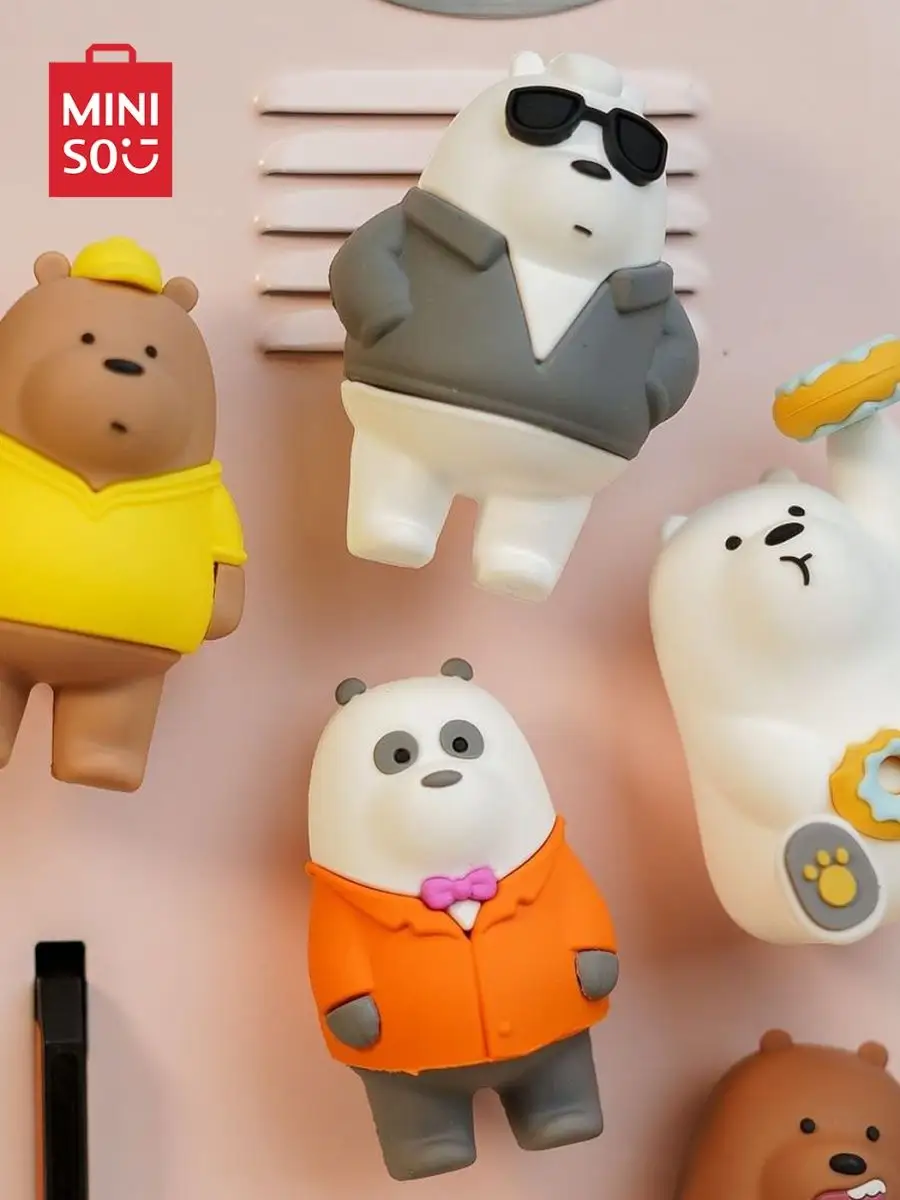 Декоративная фигурка We Bare Bears. Игрушки на магните Miniso купить по  цене 0 сум в интернет-магазине Wildberries в Узбекистане | 139362461