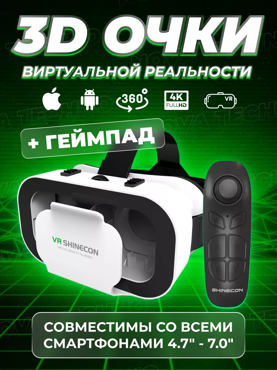 Виртуальные очки для телефона,смартфона, VR 360 video