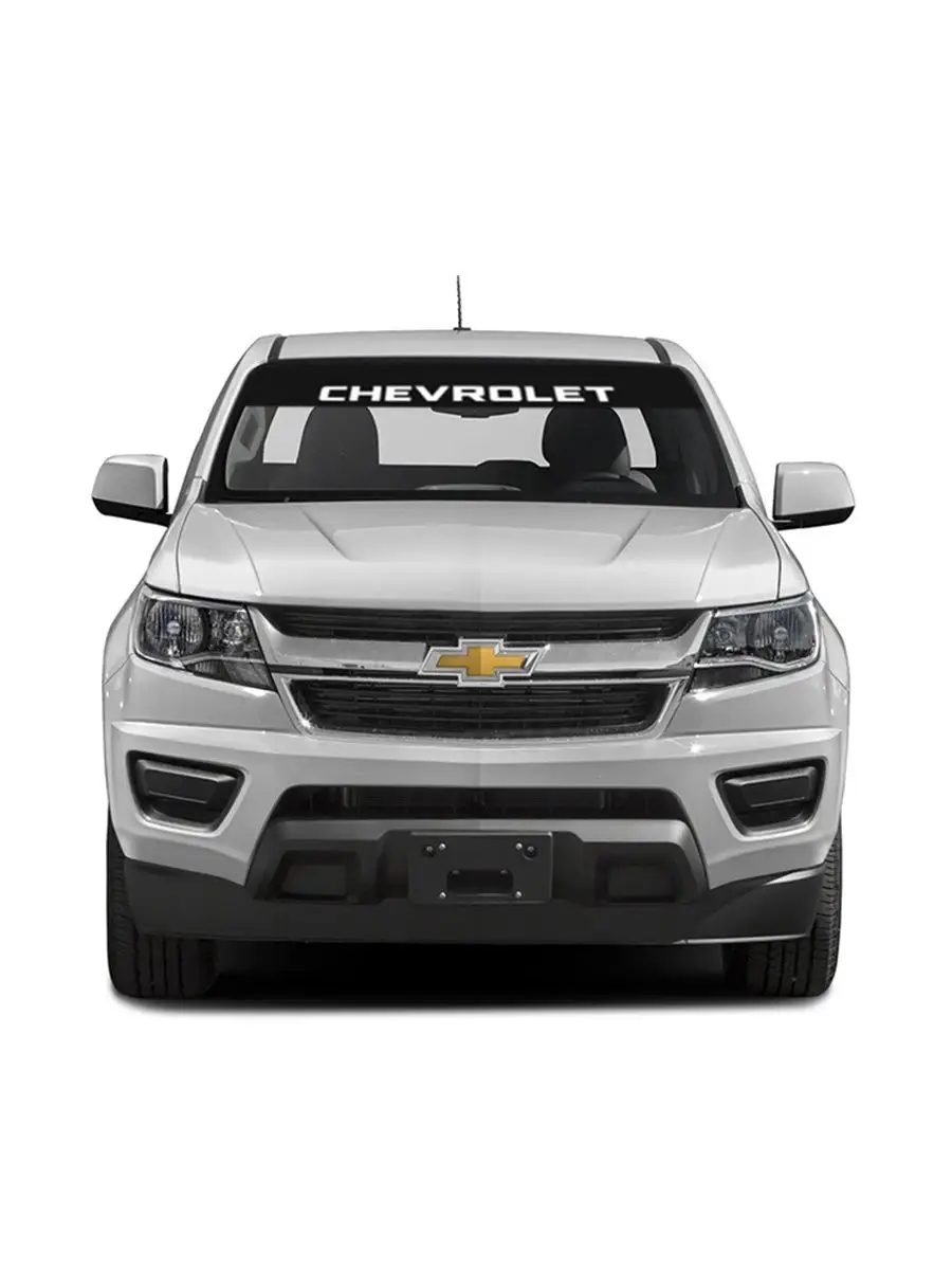 Stickerboss Наклейка солнцезащитная на лобовое стекло авто Chevrolet