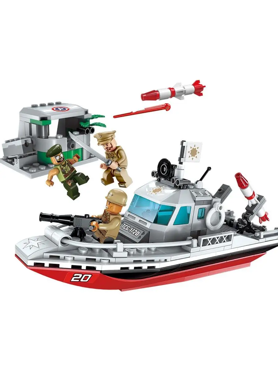 Lego Конструктор Военный катер, 6+, 235 деталей