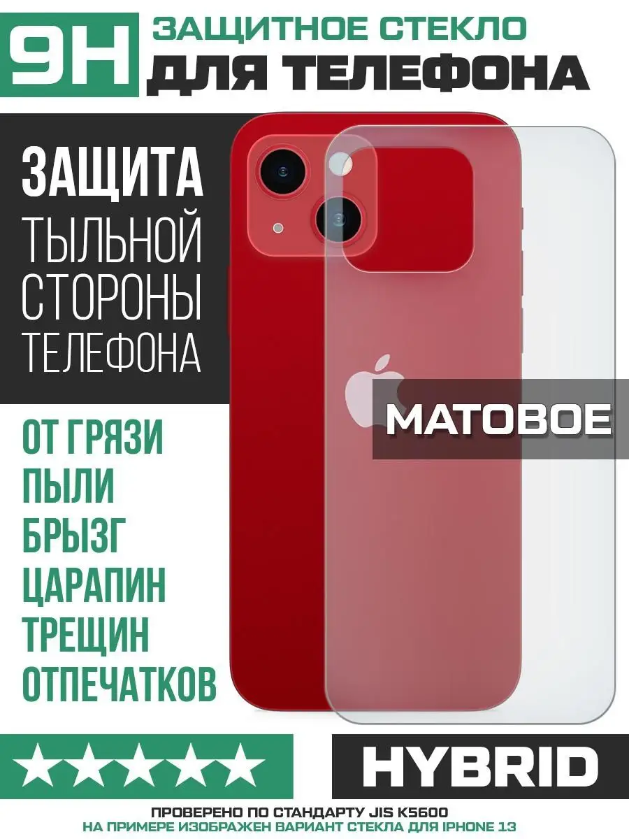 Матовое стекло для iPhone 12 mini тыльная сторона Krutoff купить по цене  180 ₽ в интернет-магазине Wildberries | 140137031