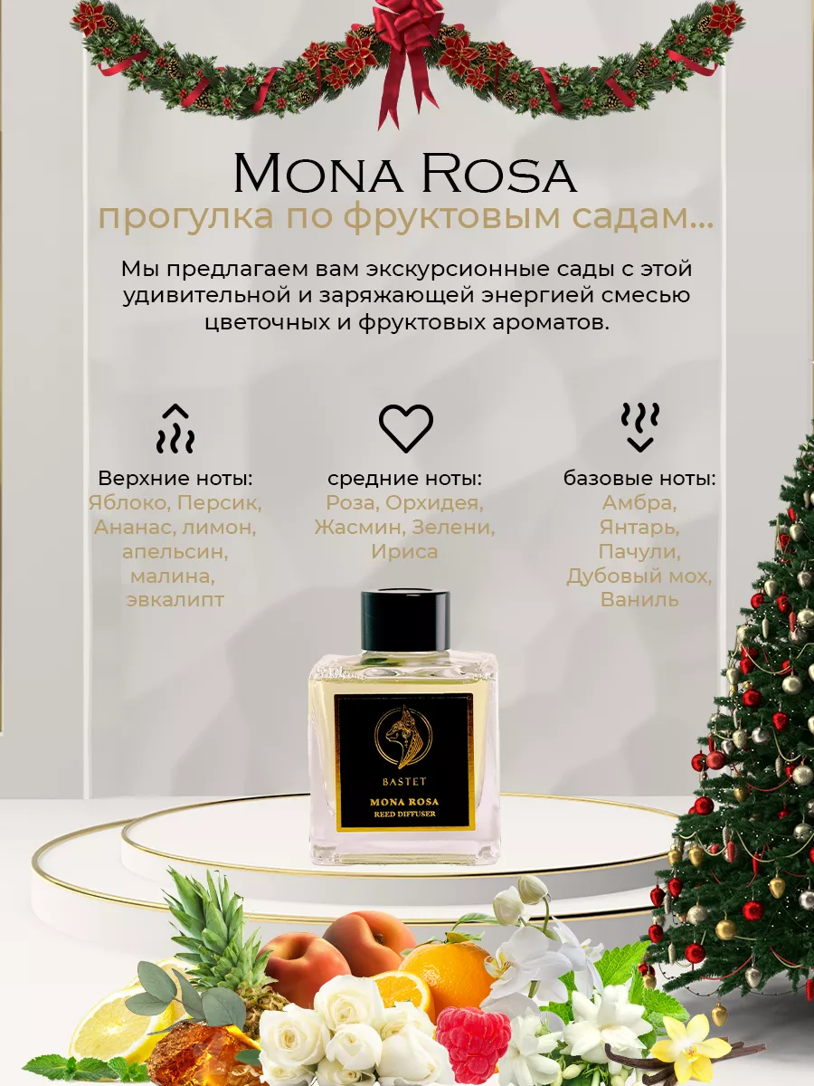 Bastet home Ароматизатор для дома диффузор MONA ROSA 120