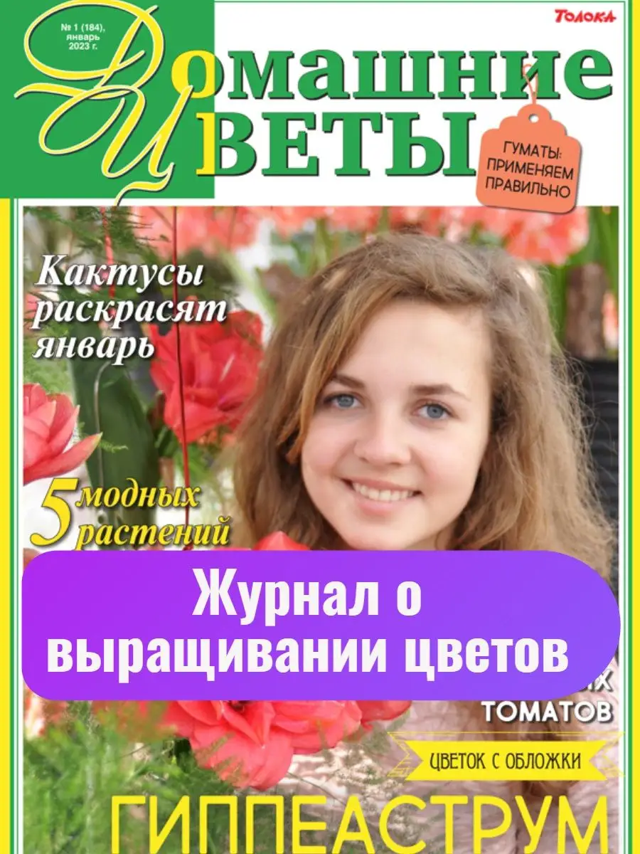 Журнал. Комнатные растения. Гиппеаструм №1 23 Домашние цветы купить по цене  184 ₽ в интернет-магазине Wildberries | 141701167