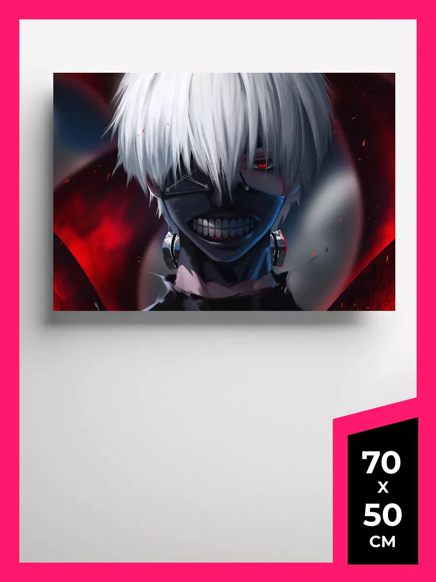 Аниме постер Токийский Гуль плакат А1,А2,А3,50х70 12 Tokyo Ghoul Funs Print  купить по цене 858 ₽ в интернет-магазине Wildberries | 142202464