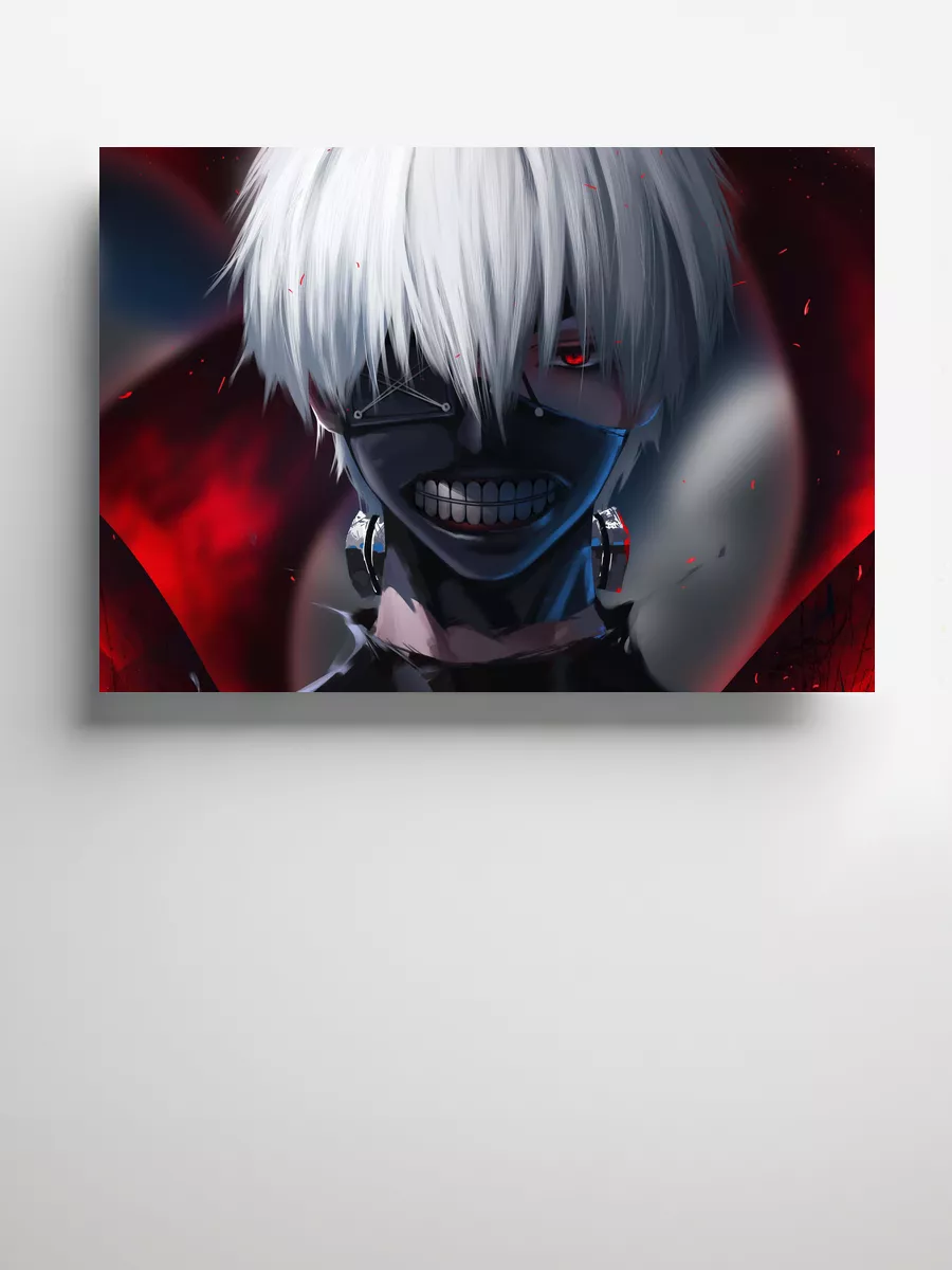 Tokyo Ghoul Funs Print Аниме постер Токийский Гуль плакат А1,А2,А3,50х70 12