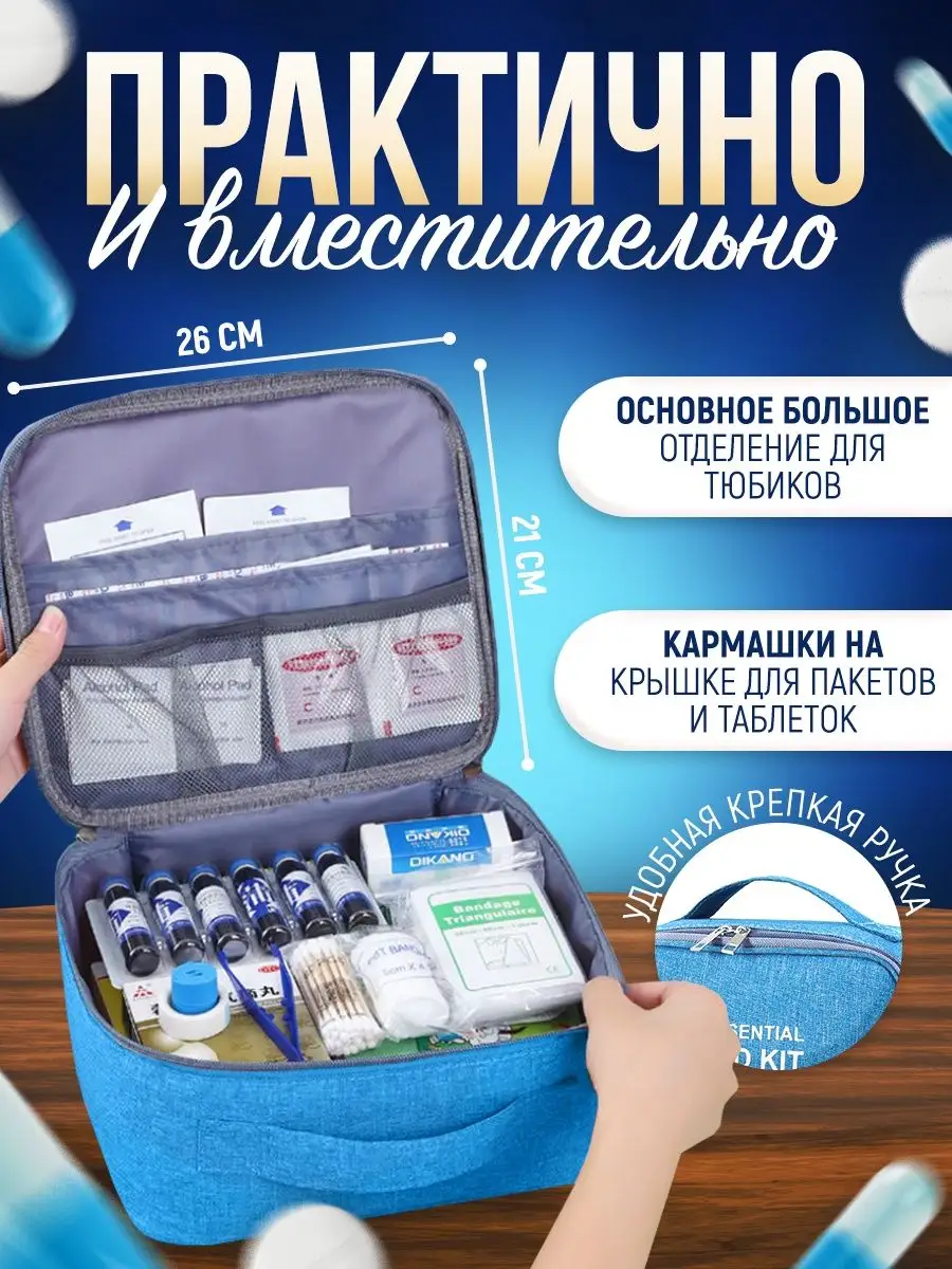 Аптечка ФЭСТ-МИНИ первой помощи для индивидуального пользования (футлар-коробка из пластика)
