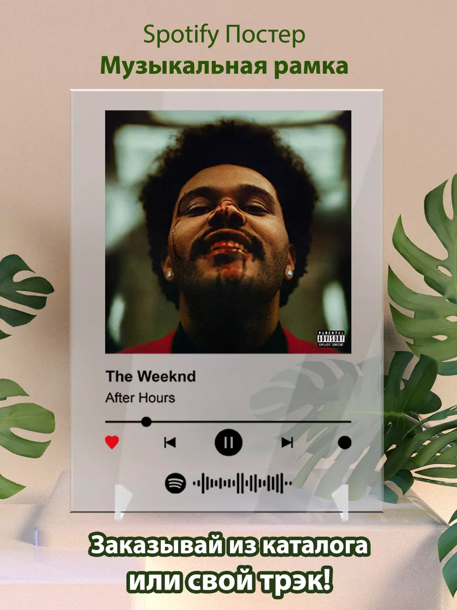 Постер The Weekend. Картина The Weekend - After Hours Arthata-spotify  постер Спотифай постер купить по цене 434 ₽ в интернет-магазине Wildberries  | 142852192