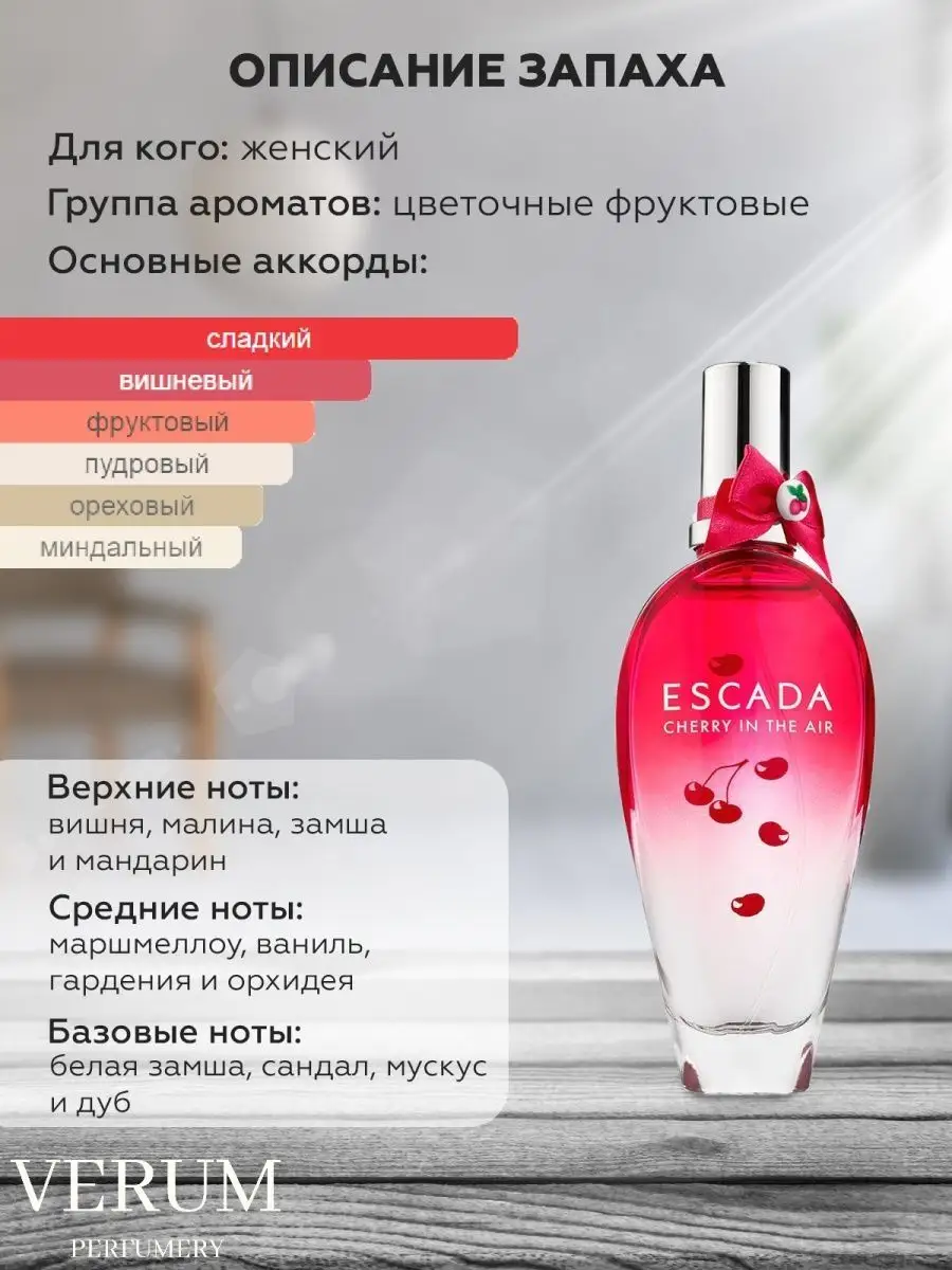 Escada cherry in deals the air похожие ароматы