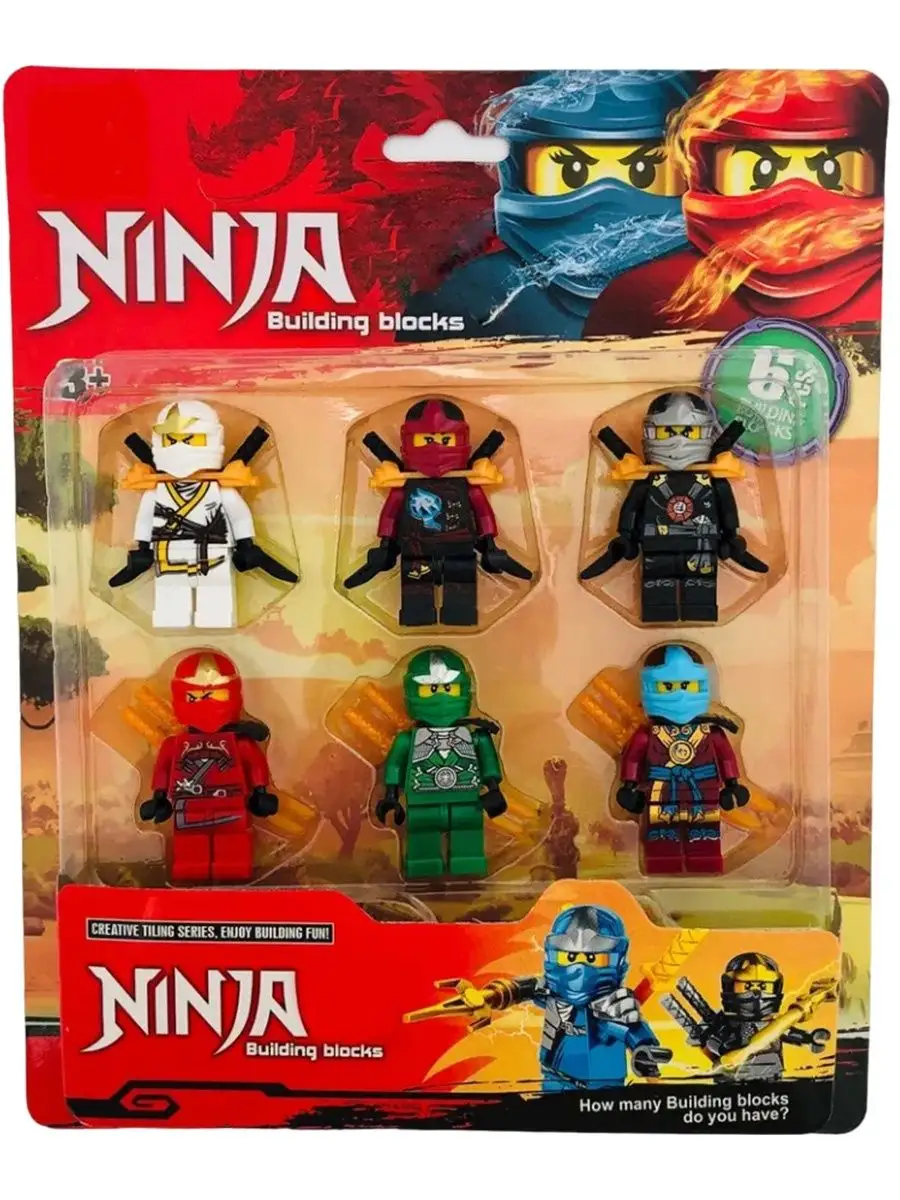 Фигурки Лего человечки Ниндзя Го NinjaGo игрушки подарок Domi Toys купить  по цене 89 200 сум в интернет-магазине Wildberries в Узбекистане | 143183271