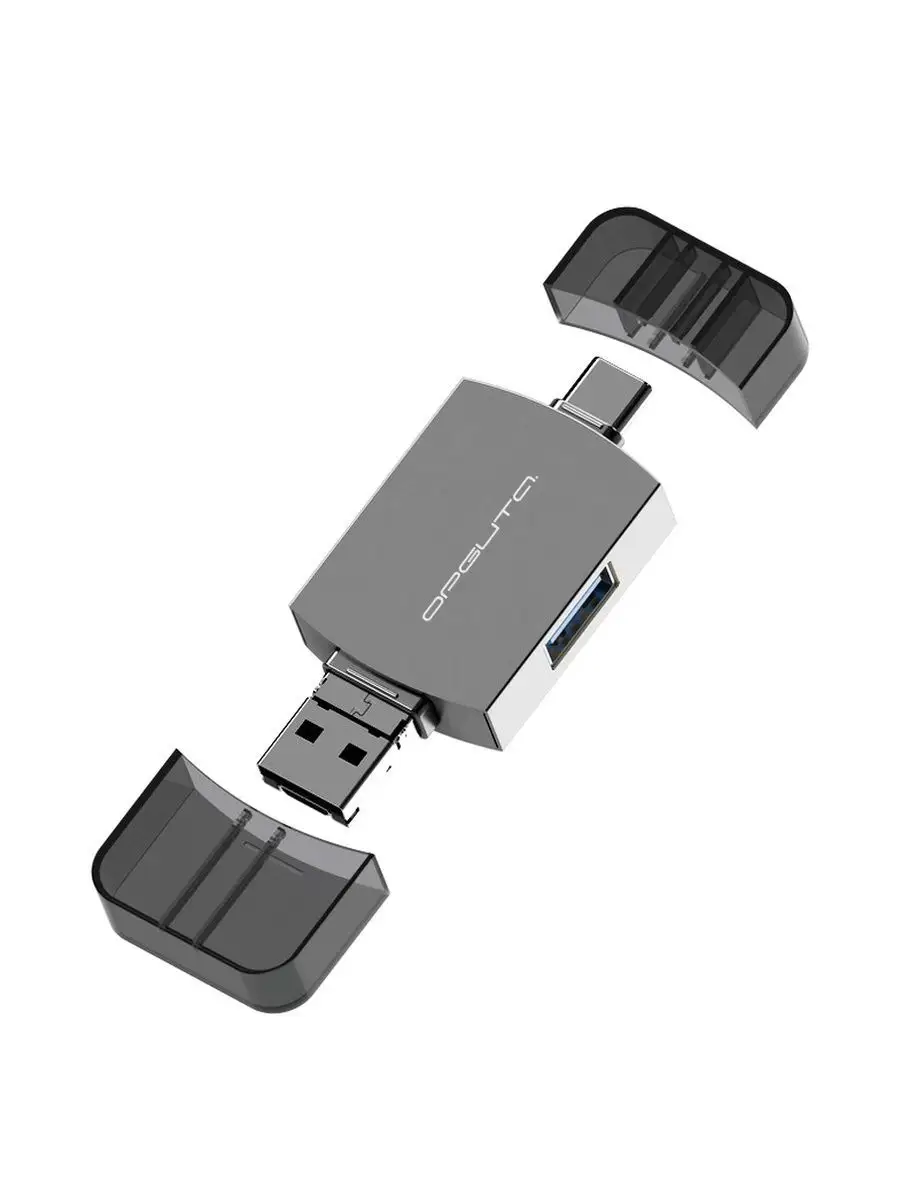 IPMAT Картридер OTG (TF, SD, microUSB, Type-C)