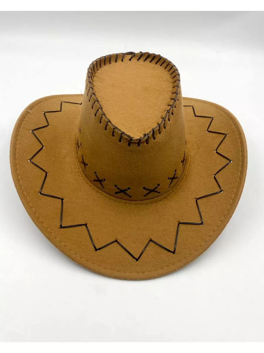 Ковбойская шляпа из нетканого материала с защитой от ветра и солнца