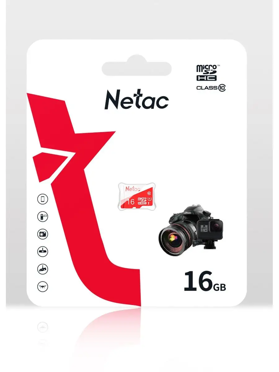 NETAC Карта памяти MicroSD 16 ГБ P500 Eco Class 10