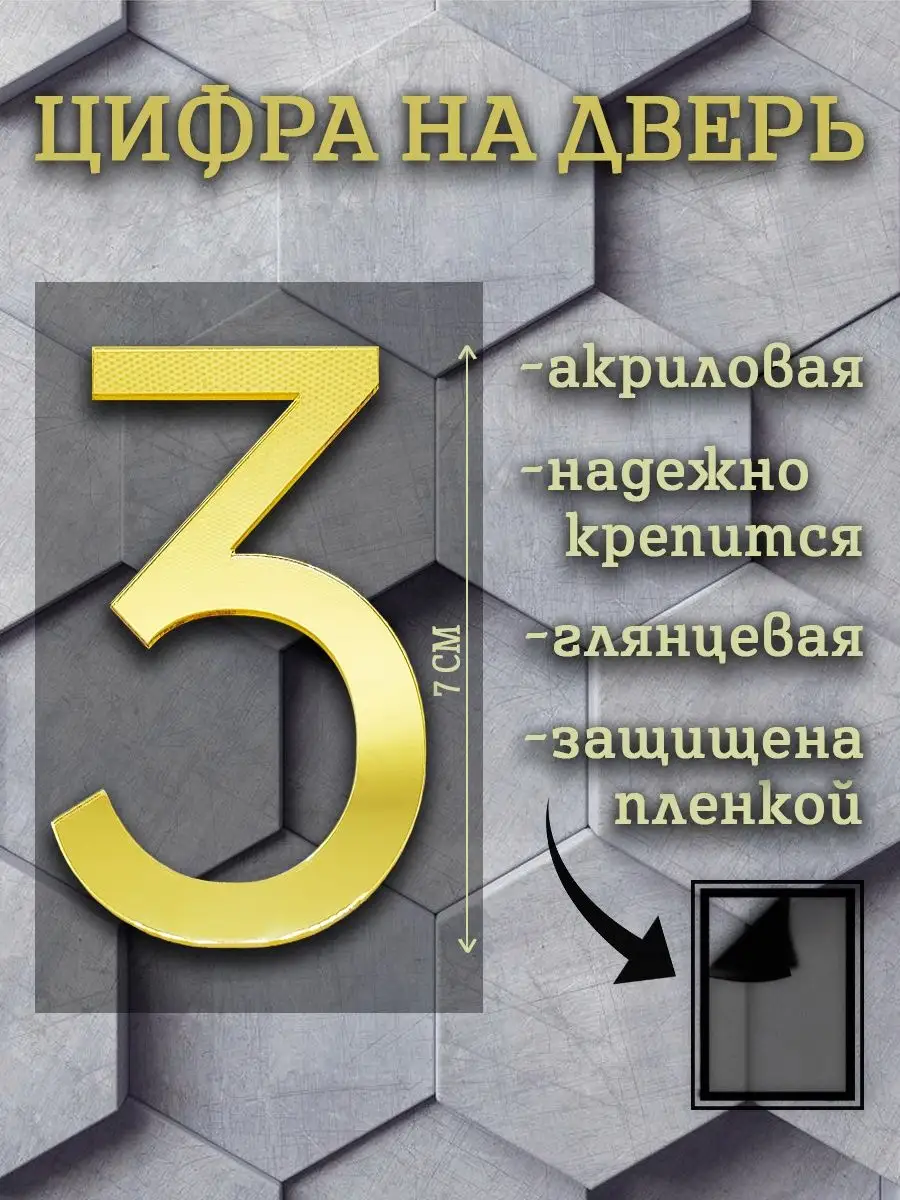 Цифры на дверь, номер на входную дверь, номерной знак FancyHouse купить по  цене 4,60 р. в интернет-магазине Wildberries в Беларуси | 145258946