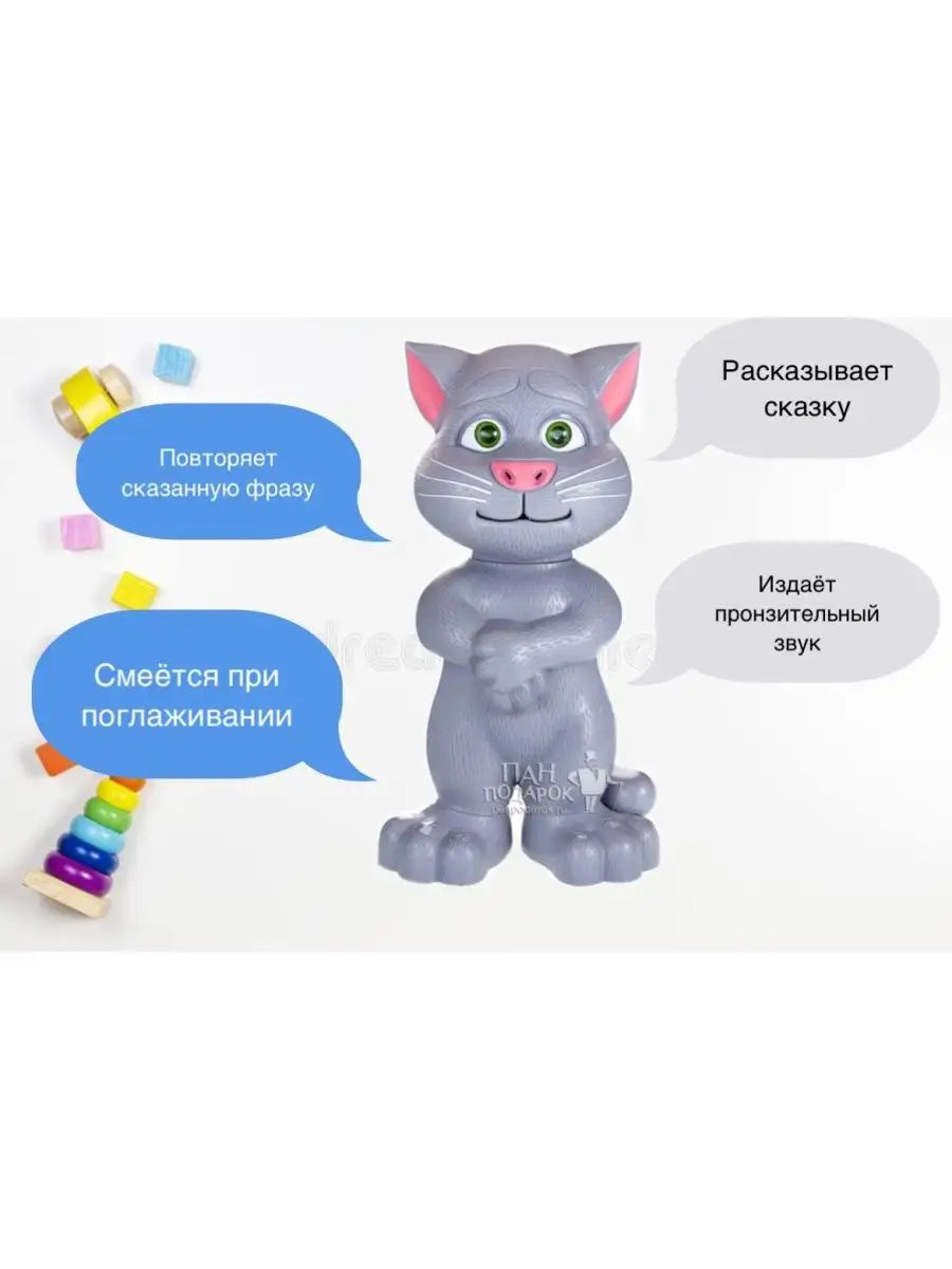 Интерактивный котик Том Talking tom ГОВОРЯЩИЙ ТОМ купить по цене 59,87 р. в  интернет-магазине Wildberries в Беларуси | 145350201