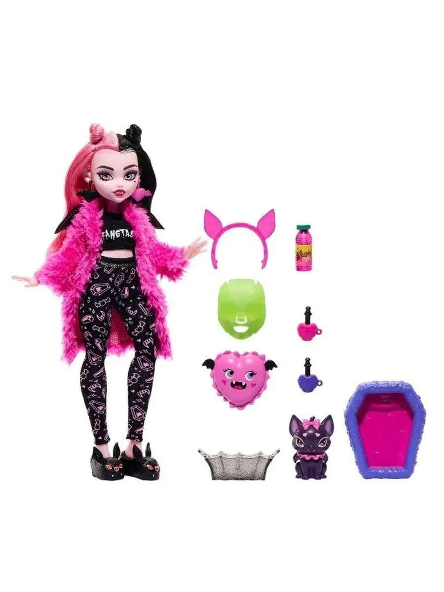 Монстер Хай Дракулаура Пижамная вечеринка 2022 Monster High Sleepover Party  Draculaura купить по цене 1 031 900 сум в интернет-магазине Wildberries в  Узбекистане | 145377448