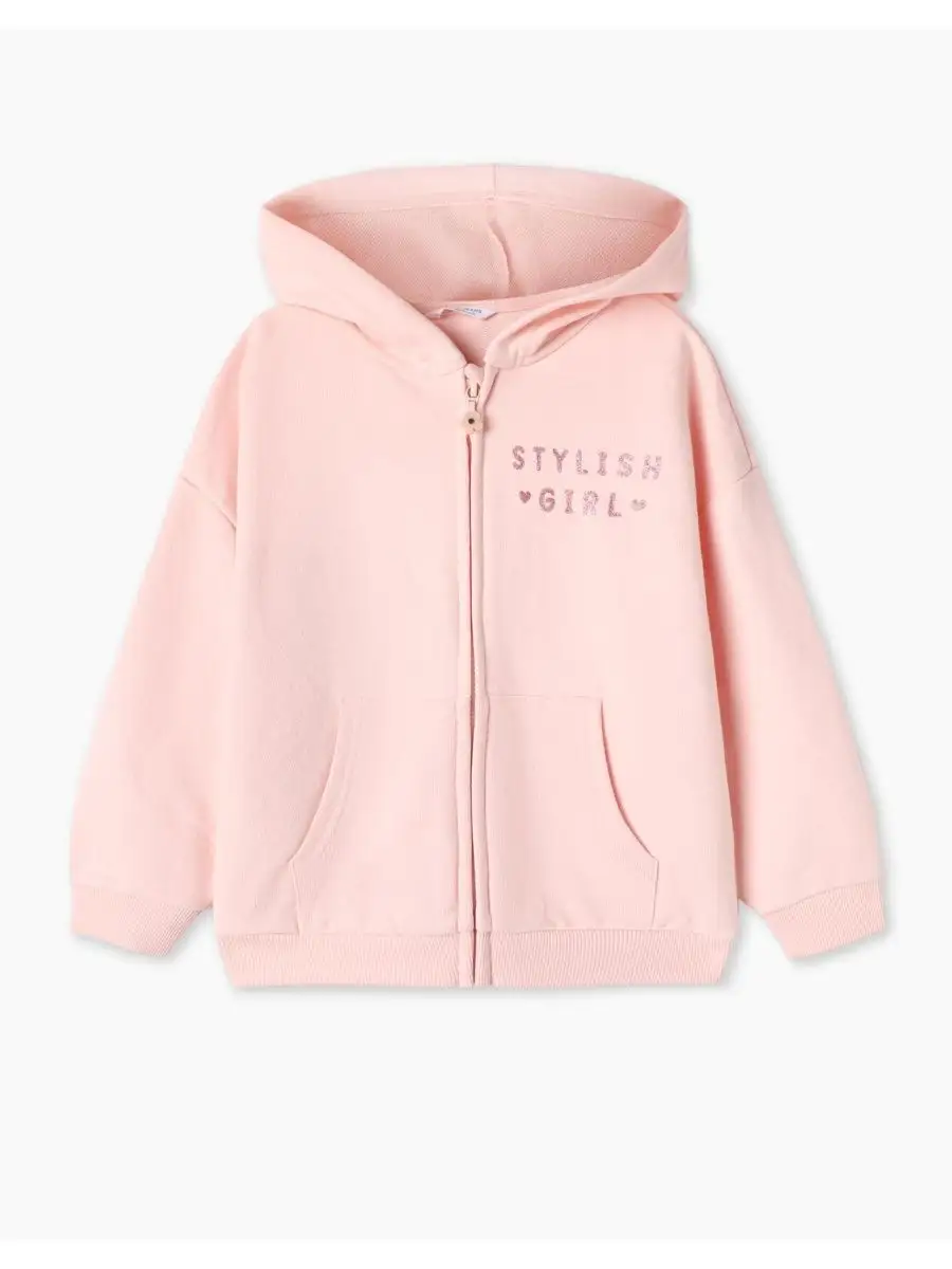 Светло розовая толстовка