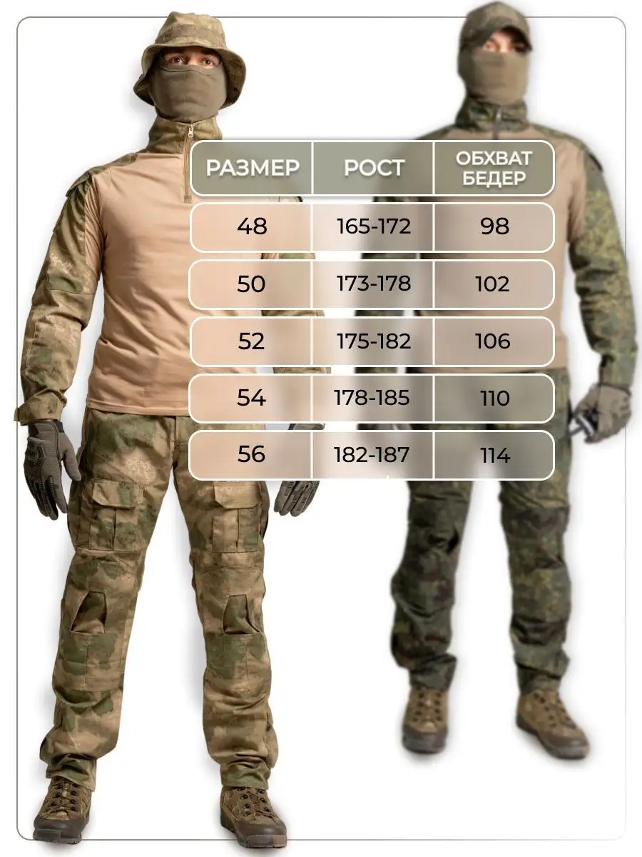 LIVEMILITANT Брюки боевые тактические GEN-3 камуфляж военная одежда