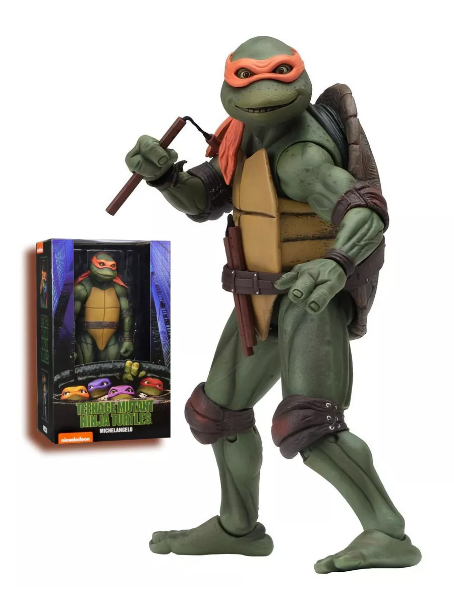 Фигурка Черепашки Ниндзя Микеланджело TMNT (18см) Бренда нет купить по цене  1 483 ₽ в интернет-магазине Wildberries | 146118802