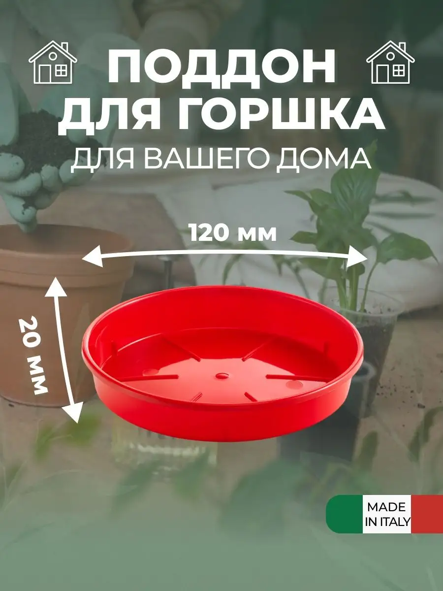 Поддон для горшка и цветов PLATO Teraplast купить по цене 434 ₽ в  интернет-магазине Wildberries | 146392982