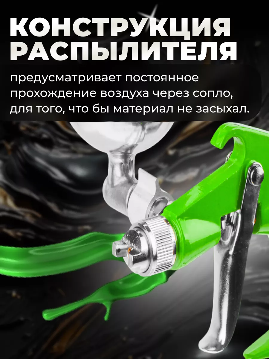 Краскопульт пневматический краскораспылитель 200 мл ECO купить по цене 950  ₽ в интернет-магазине Wildberries | 147026355