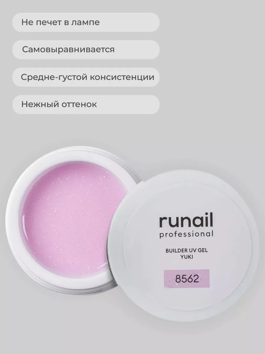 Гель для наращивания ногтей с шиммером, моделирующий 15 мл RuNail  Professional купить по цене 400 ₽ в интернет-магазине Wildberries |  147032132