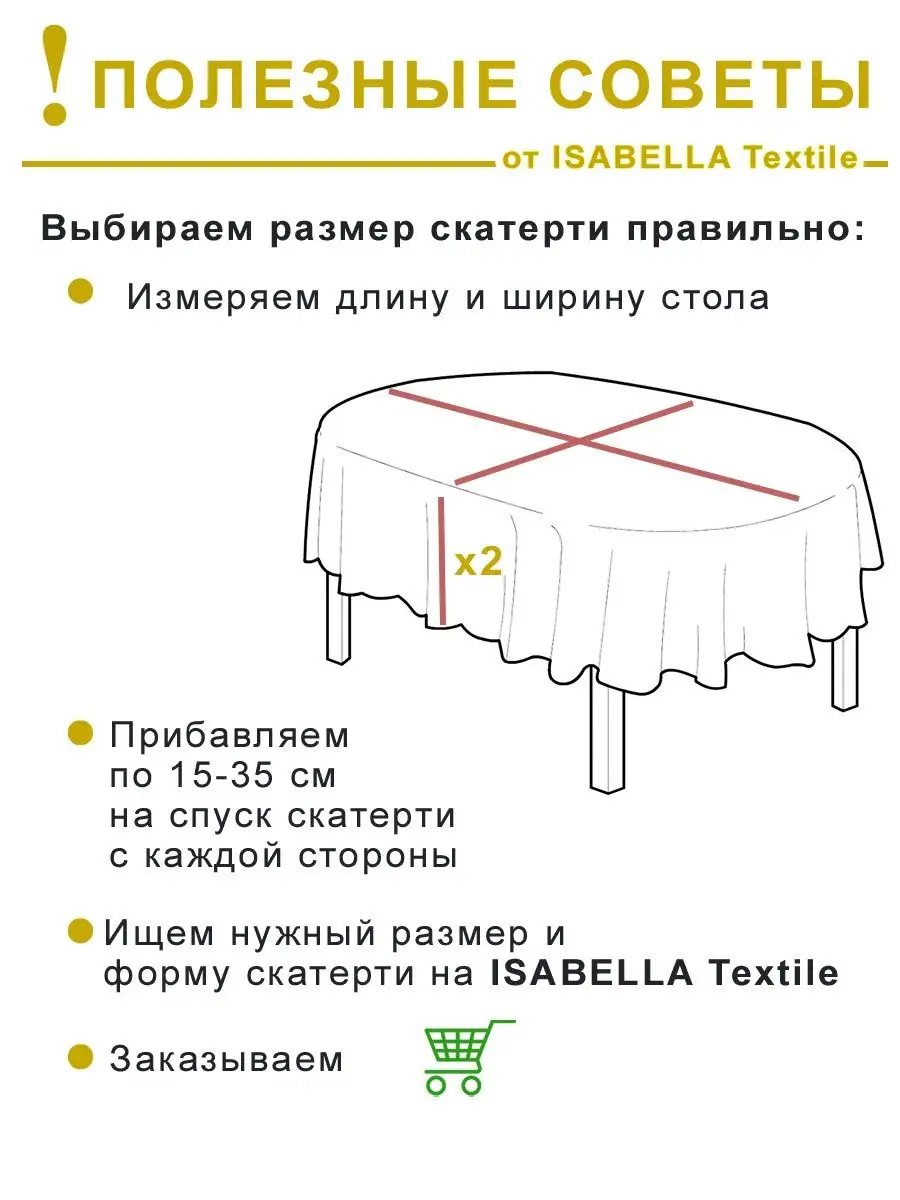 Как выбрать скатерть на стол по размеру