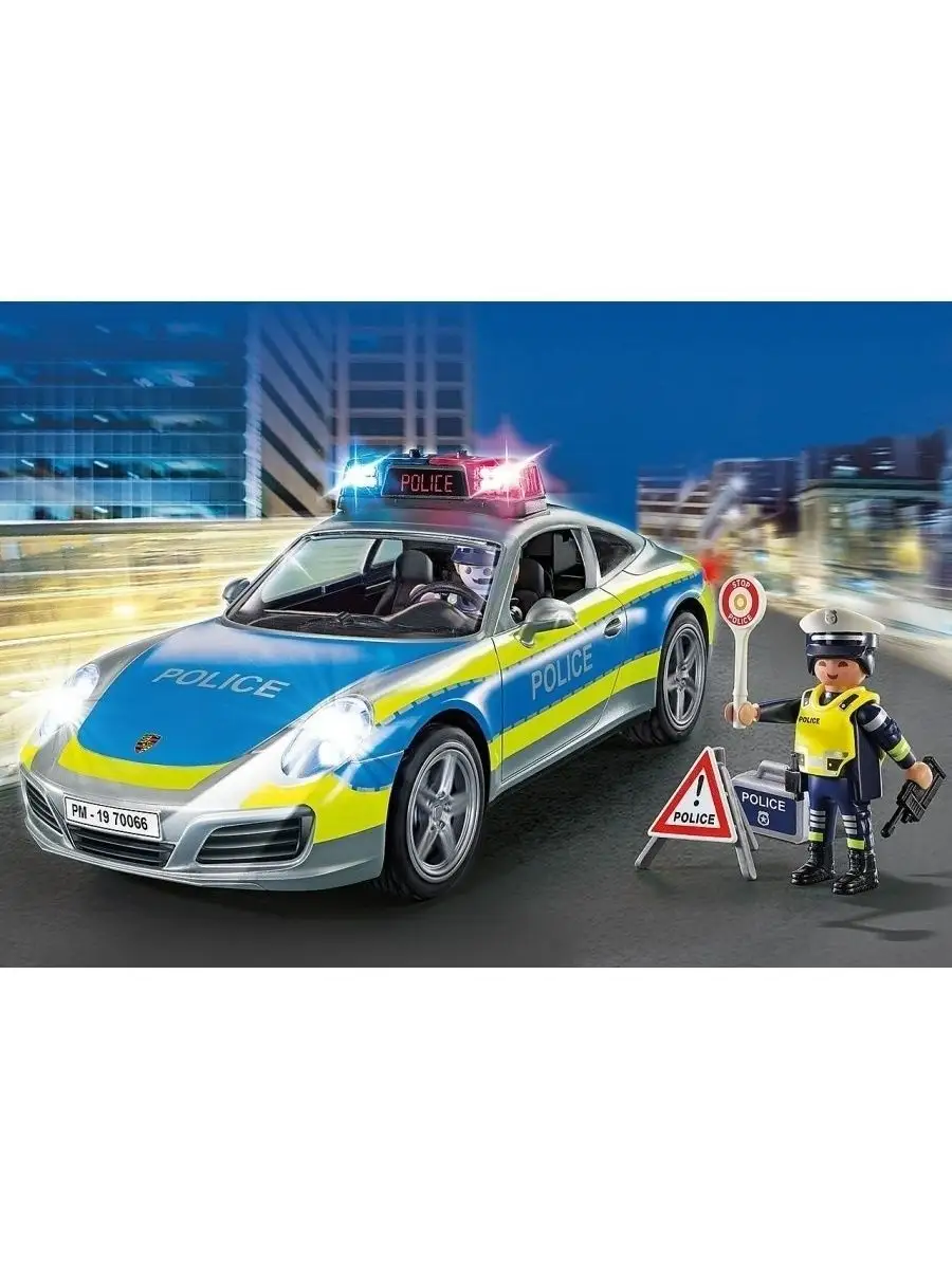 Playmobil Конструктор Porsche 911 Carrera 4S Полиция 70066