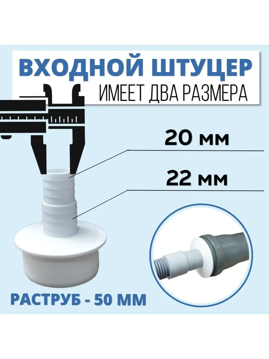 FormeTu-SmPlast Переходник для шланга стиральной машины 50 мм (АПСМ-50-1)