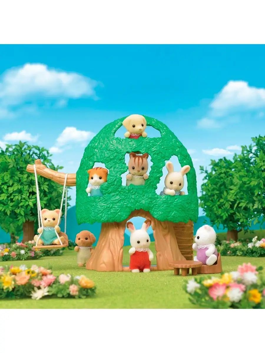 Набор Игровая площадка Домик на дереве 5318 Sylvanian Families купить по  цене 2 123 ₽ в интернет-магазине Wildberries | 147537427