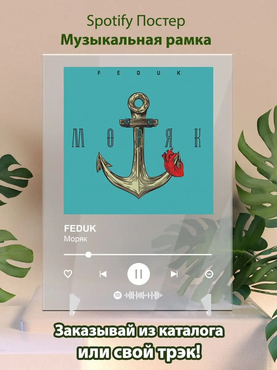 Постер FEDUK карточки. Картина FEDUK - Моряк Arthata-spotify постер  Спотифай постер купить по цене 480 ₽ в интернет-магазине Wildberries |  148031787