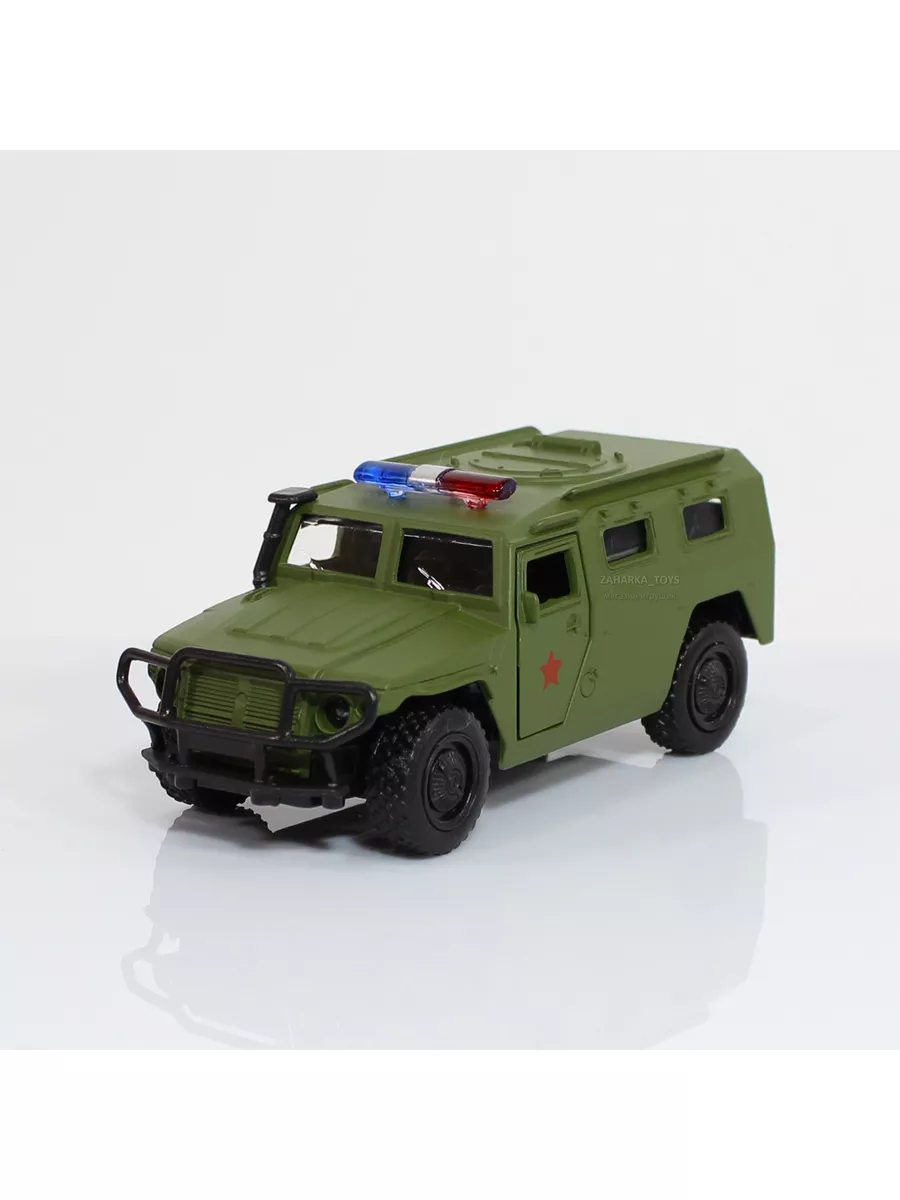 Zaharka_toys Металлическая машинка тигр военный 11см 1 43