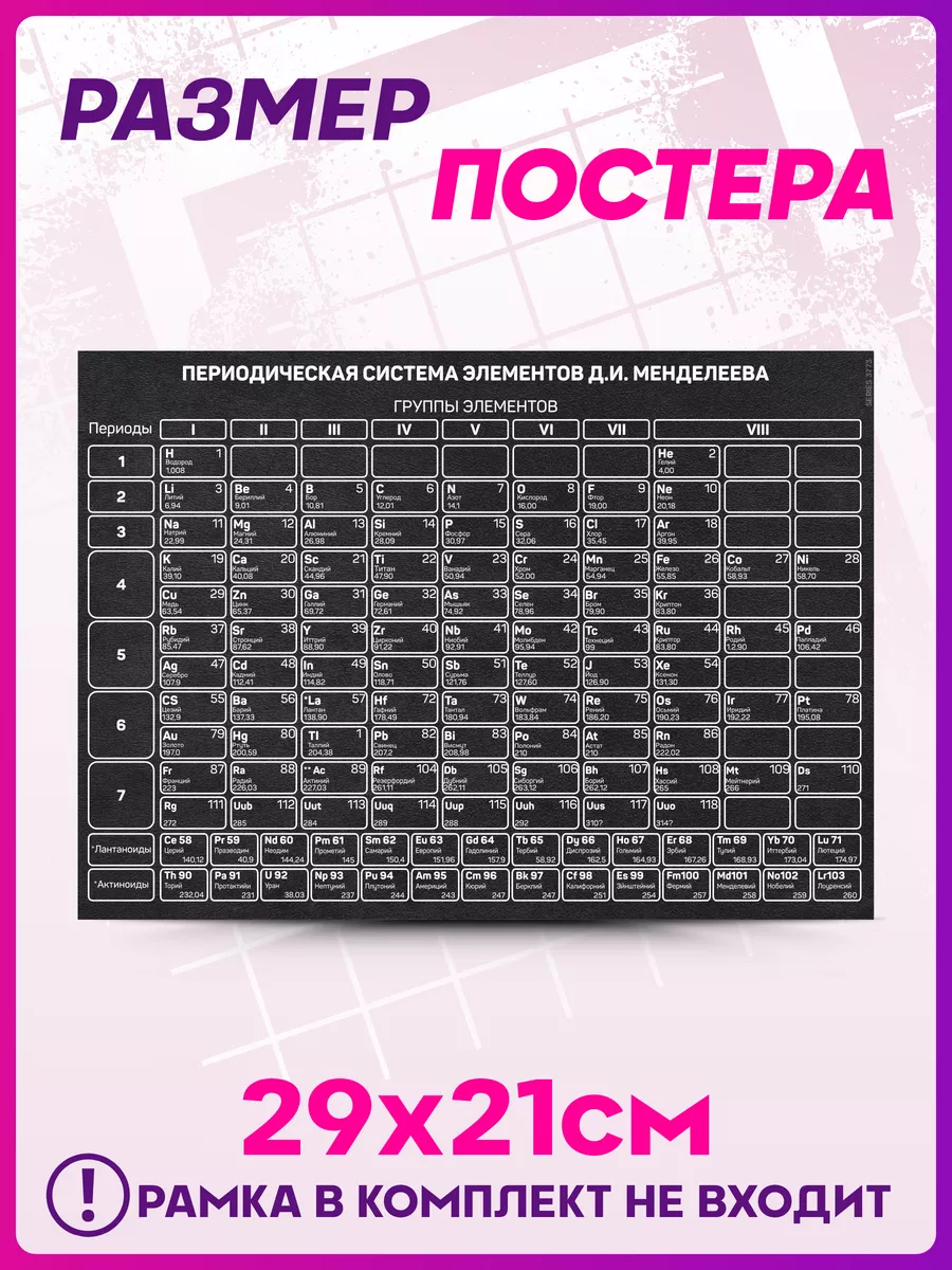 Постер на стену обучающий плакат в школу Таблица Менделеева 1-я Наклейка  купить по цене 264 ₽ в интернет-магазине Wildberries | 148376358