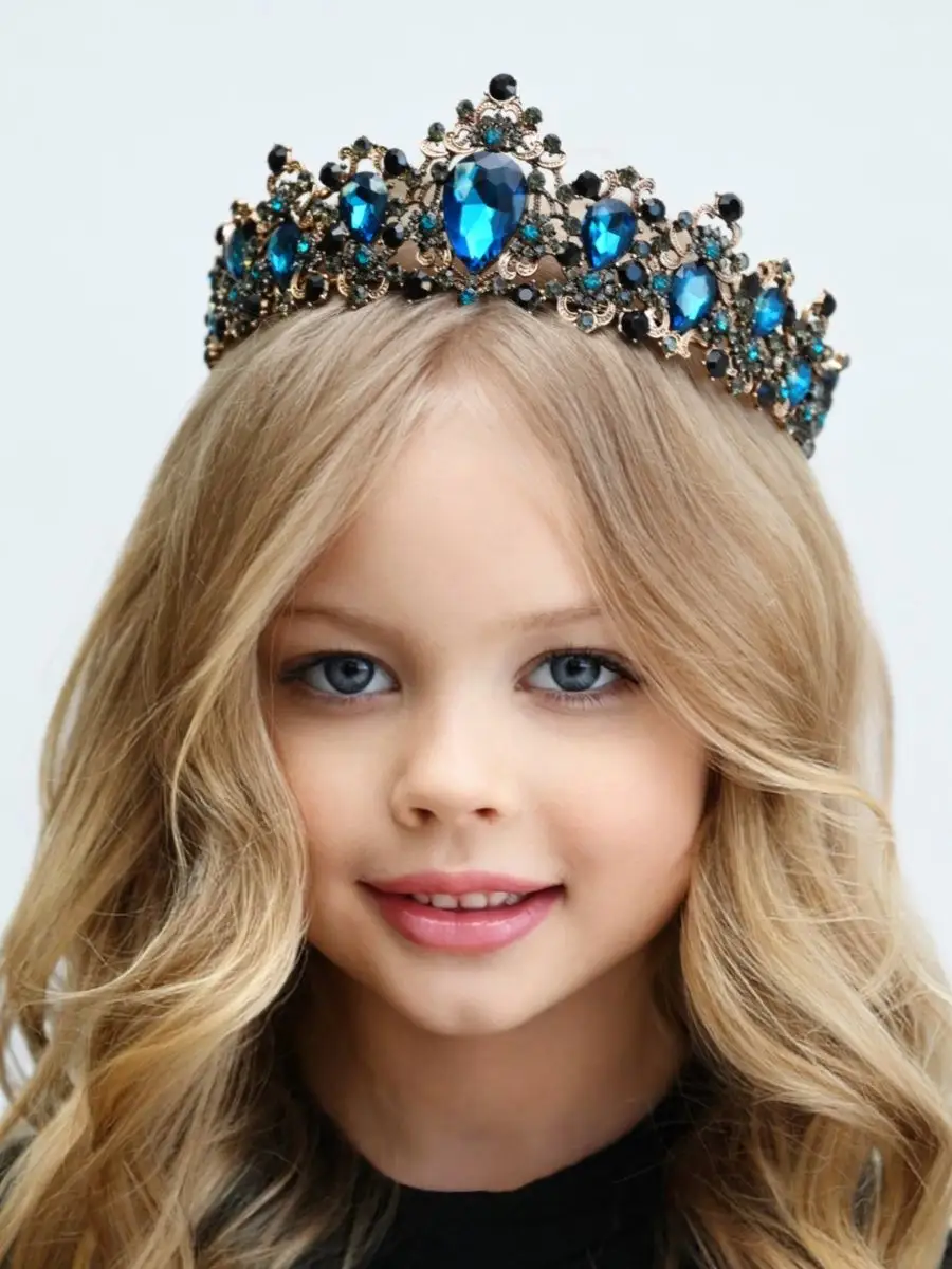 Диадема для девочки на голову, корона детская украшение