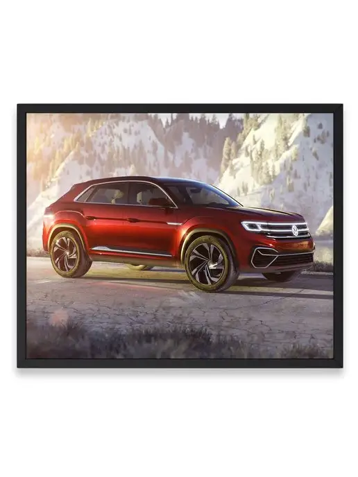 О! Мой Постер Плакат 40x50, Фольксваген volkswagen atlas cross sport