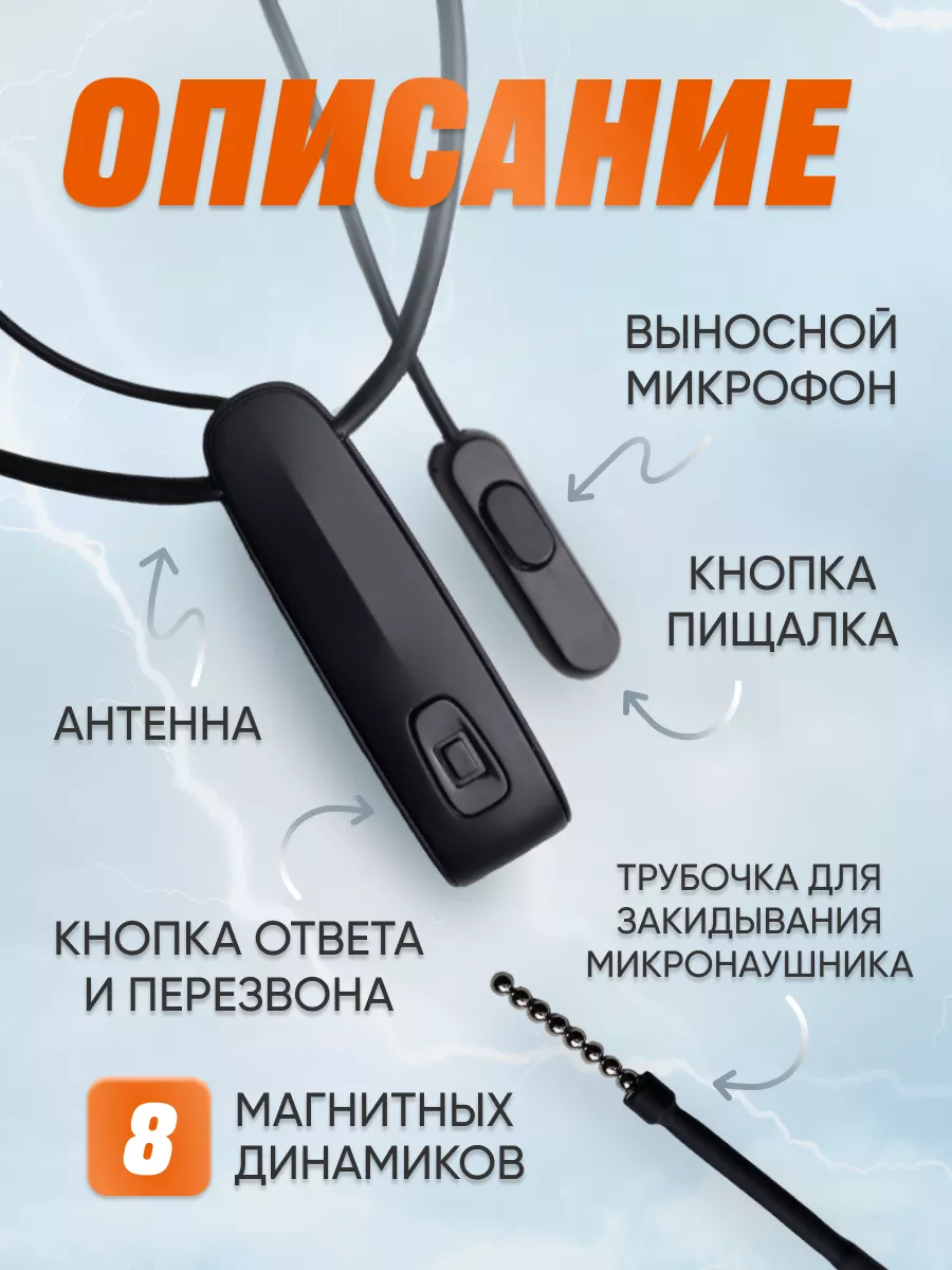 MICRO HELP Микронаушник магнитный для экзамена Bluetooth