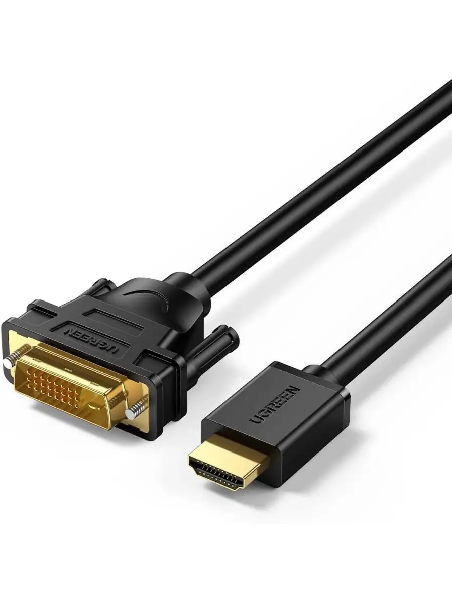 Кабель Адаптер HDMI - DVI для монитора 1080p 60Hz Ugreen купить по цене 844  ₽ в интернет-магазине Wildberries | 149780756