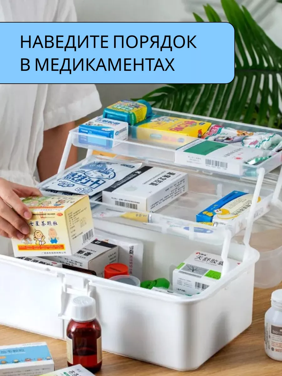 Аптечка органайзер KOSSONA купить по цене 902 ? в интернет-магазине  Wildberries | 149867332