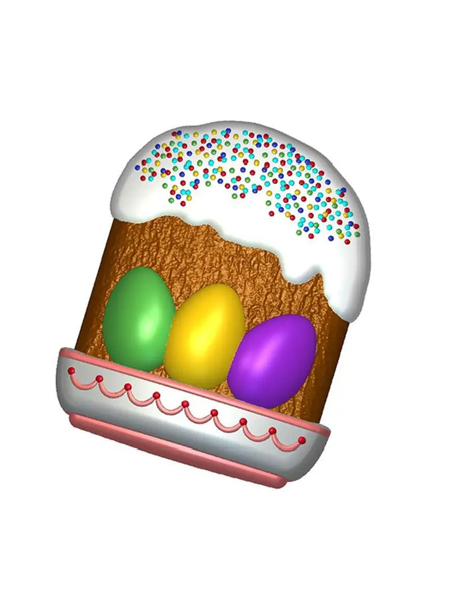 Форма пластиковая Пасхальный кулич для шоколада мыла Melassa купить по цене  300 ₽ в интернет-магазине Wildberries | 150014853