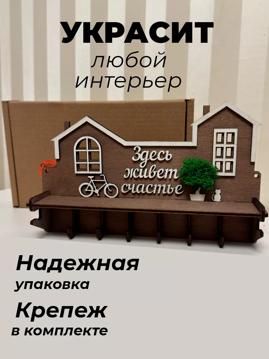 Ключница настенная для прихожей Крымский дизайнер купить по цене 756 ₽ в  интернет-магазине Wildberries | 150202454