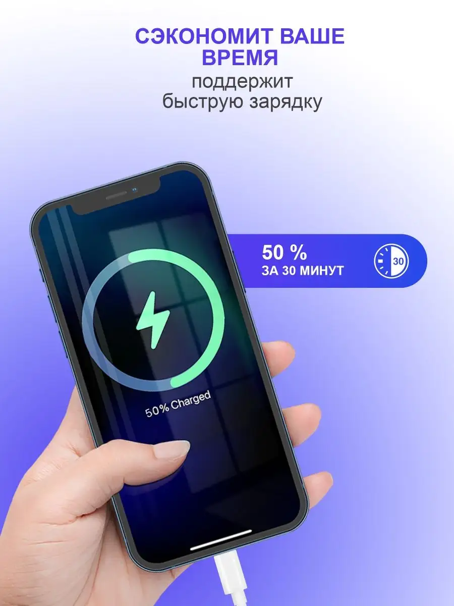 Кабель для iPhone 1 метр Зарядка купить по цене 183 ₽ в интернет-магазине  Wildberries | 151224674