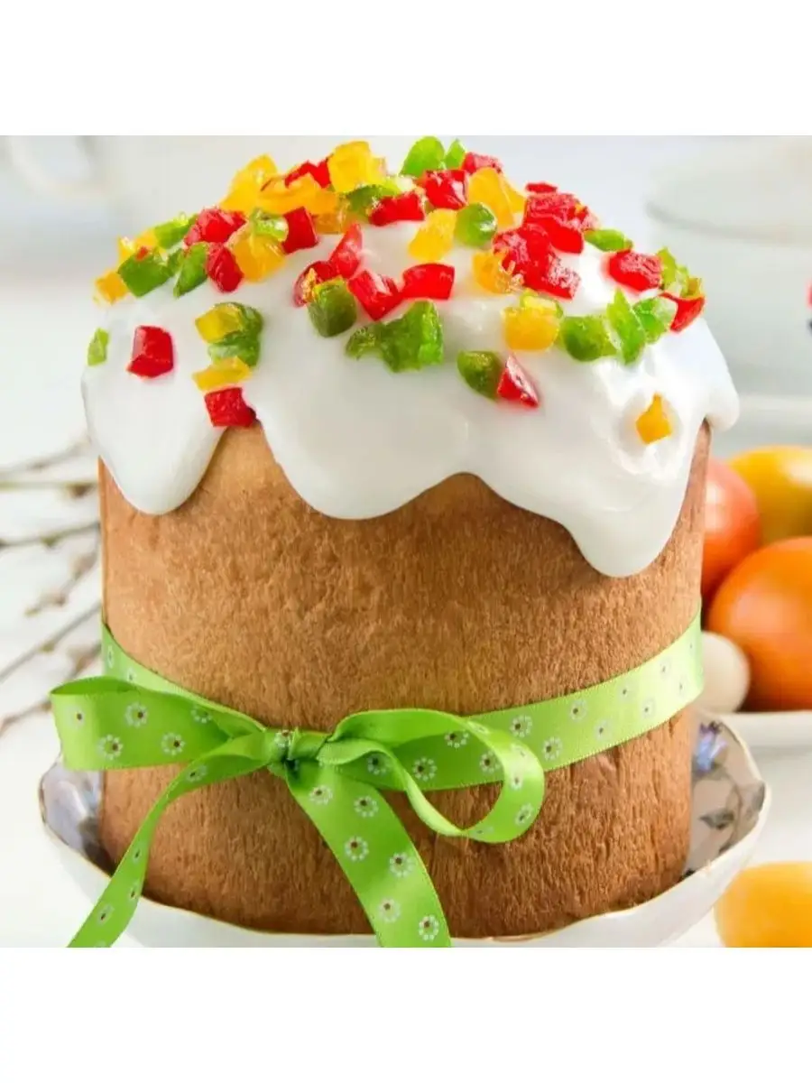 Куличи фото простые Шоп Кондитер Коробка 15х15х18 см с окном для куличей и десертов 10 шт