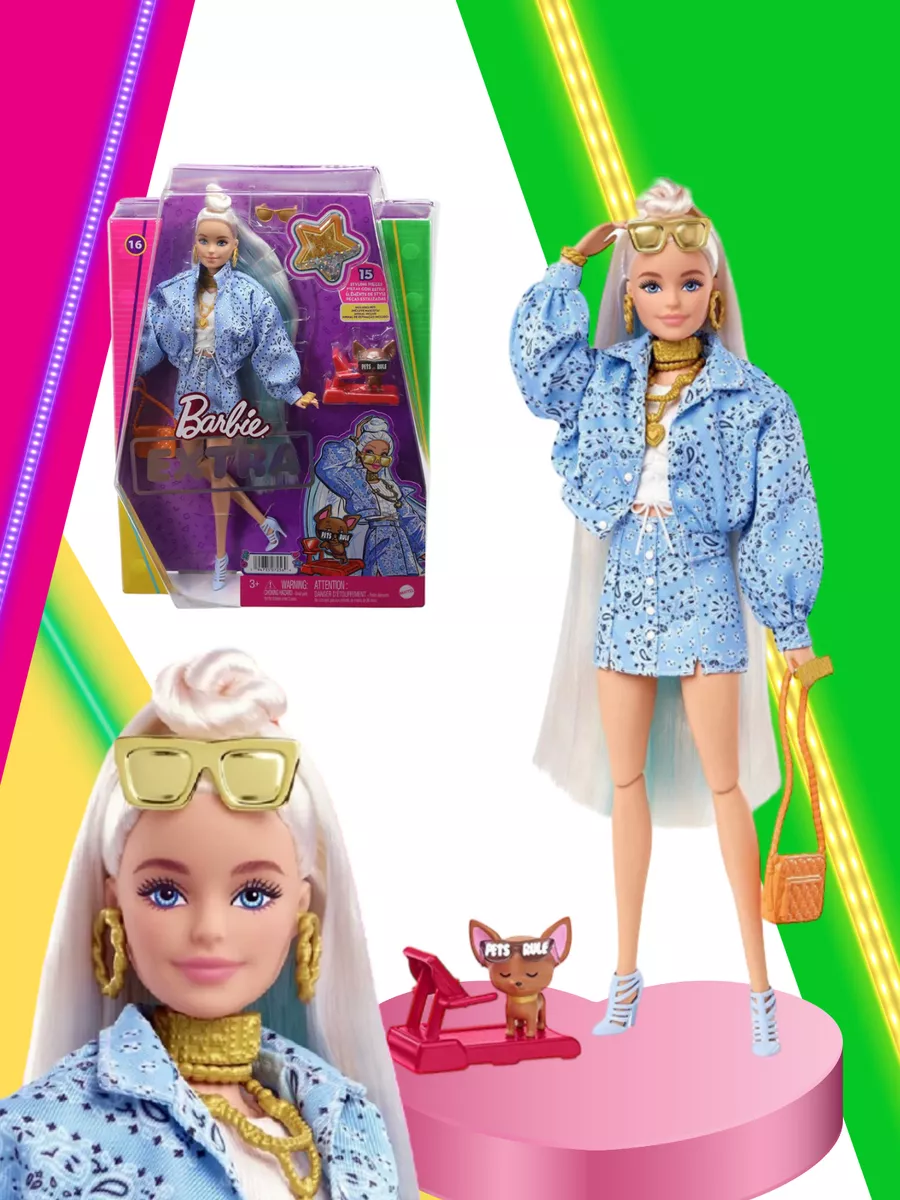 Кукла Barbie Extra HHN08 Barbie (Mattel) купить по цене 3 479 ₽ в  интернет-магазине Wildberries | 151418587